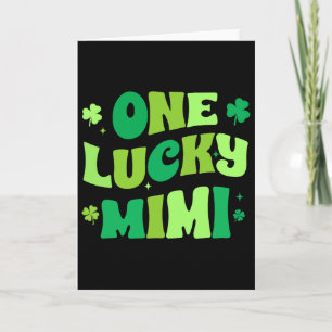 One Lucky Mimi St Patrick's Day Green Shamrock Iri Card