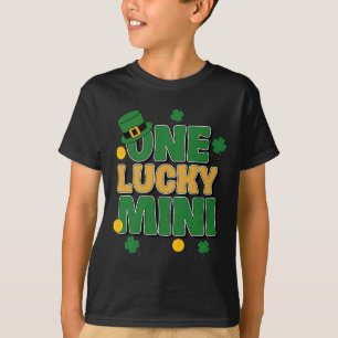 One Lucky Mini St Patricks Day Retro Groovy Style T-Shirt