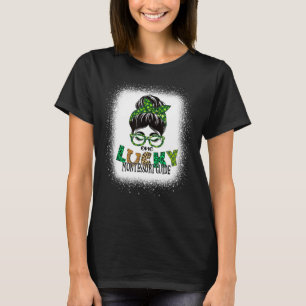 One Lucky Montessori Guide Bleached St Patricks Da T-Shirt