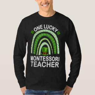 One Lucky Montessori Teacher St Patricku2019s Day T-Shirt