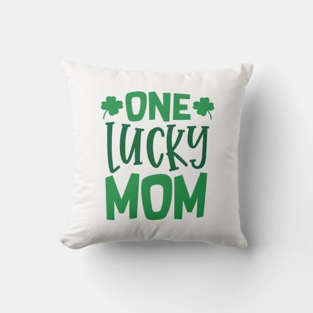 One Lucky Mum Cushion (Front)