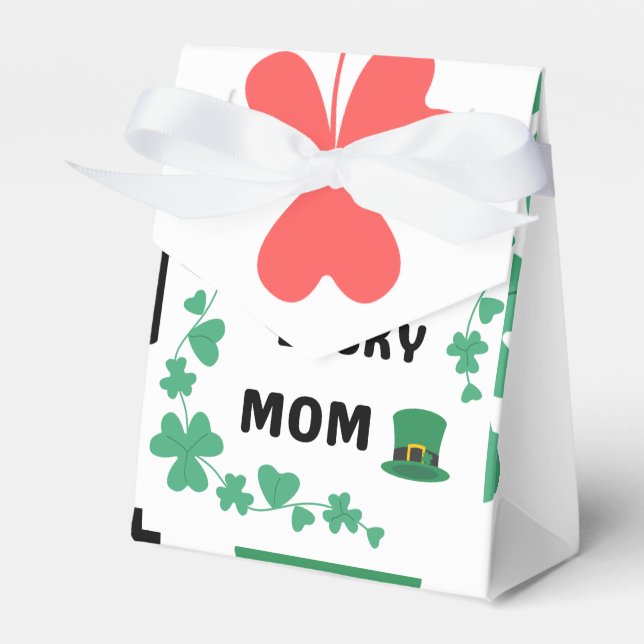 One lucky mum irish    favour box (Front Side)