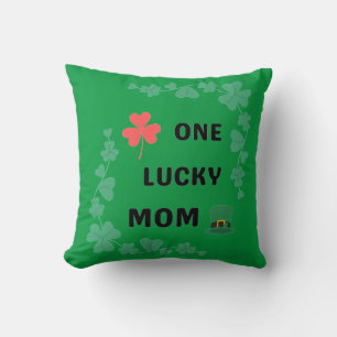 One lucky mum irish T-Shirt Cushion