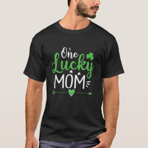 One Lucky Mum St Patricks Day Retro Daddy Fathers T-Shirt