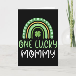 One Lucky Mummy St. Patrick's Day Funny Rainbow Card