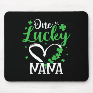 One Lucky Nana St Patricks Day Irish Green Shamroc Mouse Pad