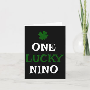 One lucky nino st. patrick's day funny irish  card