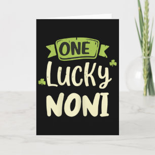 One Lucky Noni St. Patrick's Day Funny Matching  Card