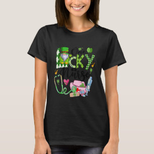 One Lucky Nurse Cute Gnome Shamrock St Patricks Da T-Shirt