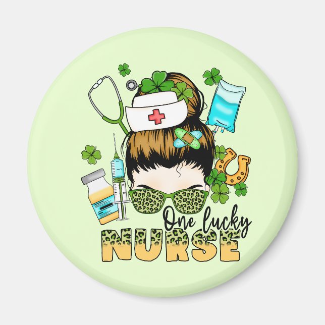 One Lucky Nurse St. Patrick's Magnet (Front)