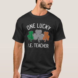 One Lucky P.E. Teacher St Patrick's Day Irish Flag T-Shirt