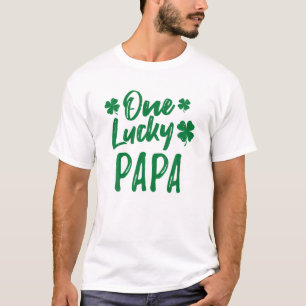 One Lucky Papa St. Patrick's Day Family Matching P T-Shirt