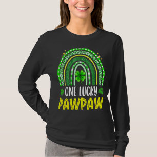 One Lucky Pawpaw   Funny Family St Patrick's Day  T-Shirt