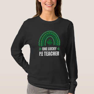 One Lucky Pe Teacher Rainbow St Patricku2019s Day T-Shirt