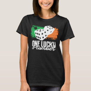One Lucky Plumber Dice Game Family Group Matching T-Shirt