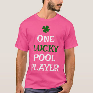 One Lucky Pool Player St Patrick'S Day Irish Billi T-Shirt