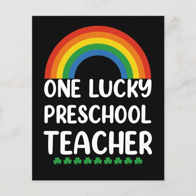 One Lucky Preschool Teacher St. Patrick's Day (Front)
