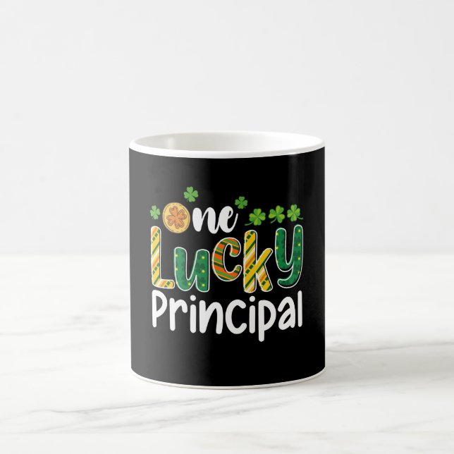 One Lucky Principal School St Patrick's Day Coffee Mug (Center)