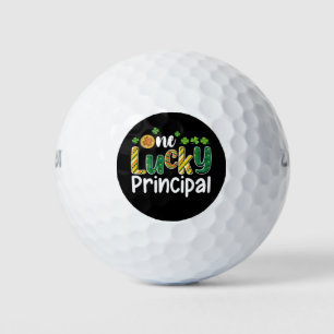 One Lucky Principal School St Patrick's Day Golf Balls