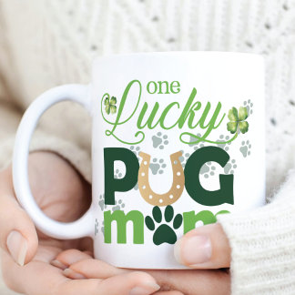One Lucky Pug Mum St. Patrick's Day Photo Coffee Mug