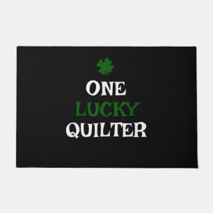One Lucky Quilter St Patricks Day Irish Quilting Doormat
