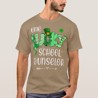 One Lucky School Counsellor Shamrock Teacher St Pa T-Shirt