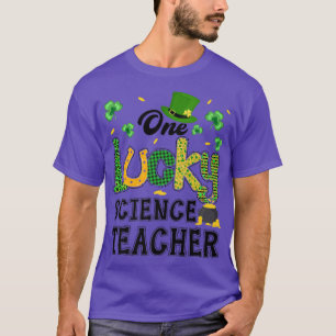 One Lucky Science Teacher St Patricks Day Premium  T-Shirt
