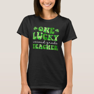 One Lucky Second Grade Teacher Retro St Patrick s T-Shirt