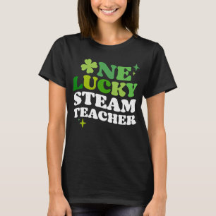 One Lucky STEAM Teacher Irish C St Patrick's Day T-Shirt