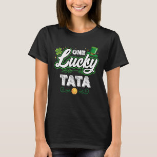 One Lucky Tata St Patrick s Day Irish Matching Fam T-Shirt