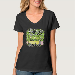 One Lucky Teacher Celebrating St Patrick's Day in  T-Shirt