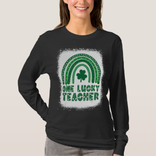 One Lucky Teacher Funny St. Patrick's Day Cute Rai T-Shirt
