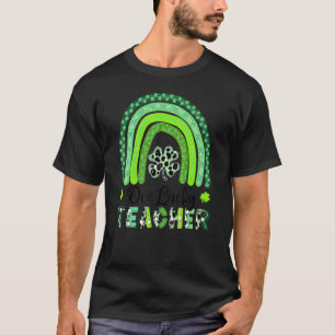 One Lucky Teacher Green Rainbow St Patrick's Day S T-Shirt