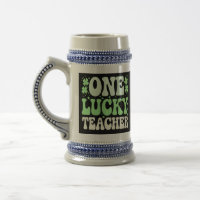 One Lucky Teacher Groovy Retro Teacher St Patricks