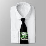 One Lucky Teacher Groovy Retro Teacher St Patricks Tie<br><div class="desc">One Lucky Teacher Groovy Retro Teacher St Patrick's Day</div>