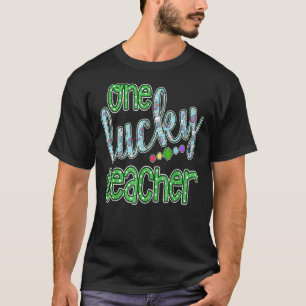 One Lucky Teacher Happy Easter Day For Women Men K T-Shirt