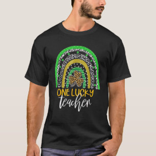 One Lucky Teacher Rainbow  School St Patricku2019s T-Shirt