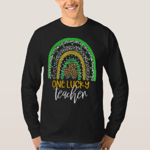 One Lucky Teacher Rainbow School St Patricku2019s T-Shirt