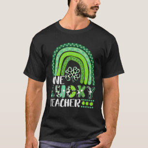 One Lucky Teacher Rainbow St Patrick’S Day Appre T-Shirt
