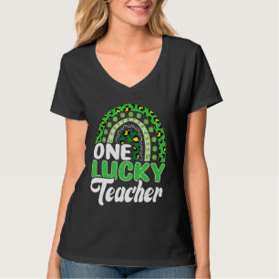 One Lucky Teacher Rainbow St Patrick S Day Appreci T-Shirt