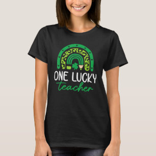 One Lucky Teacher Rainbow St Patricku2019s Day 1 T-Shirt