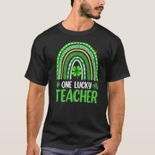 One Lucky Teacher Rainbow St Patricku2019s Day App T-Shirt
