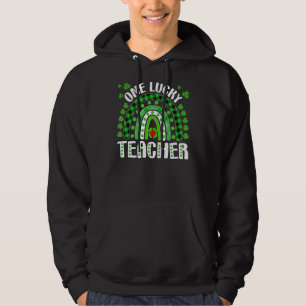 One Lucky Teacher Rainbow St Patricku2019s Day Tea Hoodie