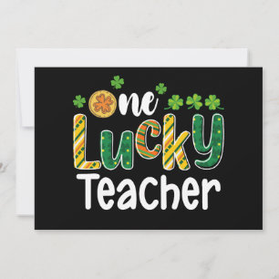 One Lucky Teacher School St Patrick's Day Invitation
