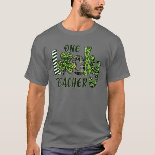 One Lucky Teacher School Teachers Gift St Patricks T-Shirt