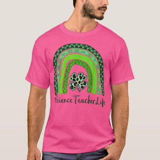One Lucky Teacher St Patrick's Day Science Teacher T-Shirt