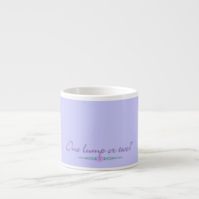One Lump or Two? Espresso Cup (Front)