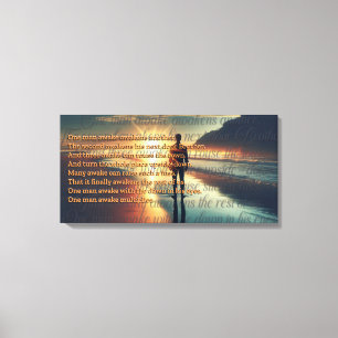One Man Awake Canvas Print