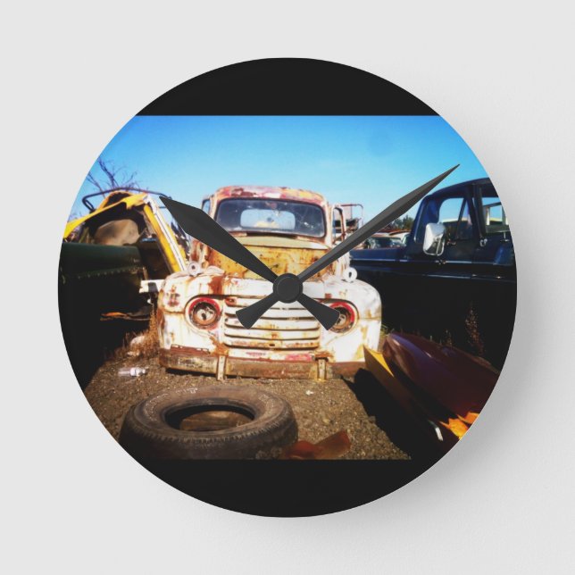 One Man's Junk Another Man's Treasure Round Clock (Front)