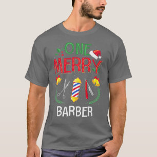 One Merry Barber Beard Grooming Ugly Christmas Swe T-Shirt